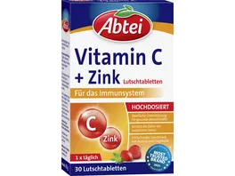 ABTEI Vitamin C Zink Lutschtabletten fuer das Immunsystem