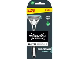 Wilkinson Sword Rasierapparat Quattro Essential 4 Precision Sensitive