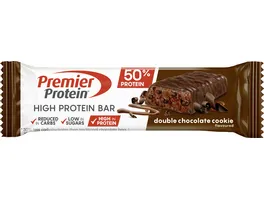 Premier Protein High Protein Bar Double Chocolate Cookie Ideal als proteinreicher Snack mit wenig Zucker