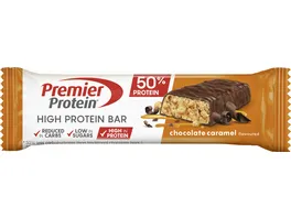 Premier Protein High Protein Bar Chocolate Caramel Ideal als proteinreicher Snack mit wenig Zucker
