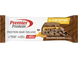 Premier Protein BAR DELUXE der leckere Protein Snack mit der extra Genuss Schicht Schokoladen Geschmack