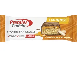 Premier Protein BAR DELUXE der leckere Protein Snack mit der extra Genuss Schicht Erdnuss Geschmack