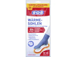 SOS Waerme Sohlen 2 Paar Groesse 36 40