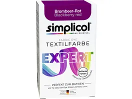 Simplicol Textilfarbe Expert Brombeer Rot