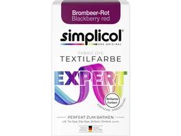 Simplicol Textilfarbe Expert Brombeer Rot
