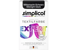 simplicol Textilfarbe expert Mitternacht Schwarz