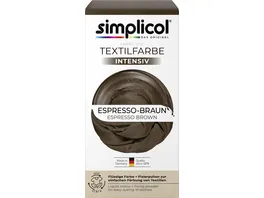 Simplicol Textilfarbe Intensiv Espresso Braun