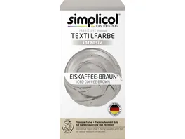Simplicol Textilfarbe Intensiv Eiskaffee Braun