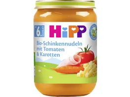 HiPP Menue Bio Schinkennudeln mit Tomaten und Karotten 190 g