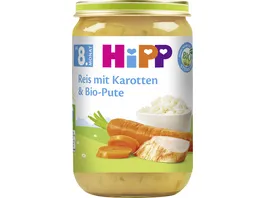 HiPP Menues Reis mit Karotten und Bio Pute 220 g