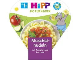 HiPP Bio fuer Kinder Muschelnudeln mit Tomaten und Zucchini