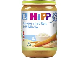 HiPP Bio Menues Karotten mit Reis Wildlachs