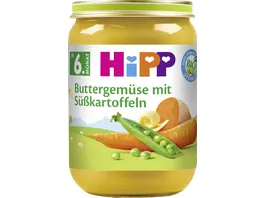 HiPP Gemuese 190g Buttergemuese mit Suesskartoffeln