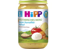 HiPP vegetarisches Menue Bunter Kartoffel Auflauf