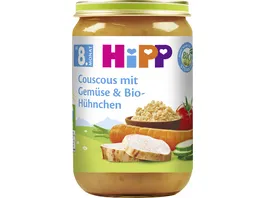 HiPP Menues 220g Couscous mit Gemuese und Bio Huehnchen