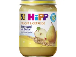 HiPP Bio Frucht und Urgetreide Birne Apfel mit Dinkel