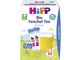 HiPP Instant Teegetraenk erster Fenchel Tee aus 100 Bio Fenchel zuckerfrei