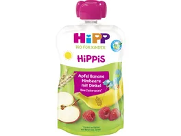 HiPP HiPPiS im Quetschbeutel Apfel Banane Himbeere mit Dinkel