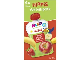HiPP Bio fuer Kinder HiPPiS Erdbeere Banane in Apfel