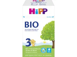 HiPP Milchnahrung Bio 600g 2 x 300 g HiPP 3 Bio