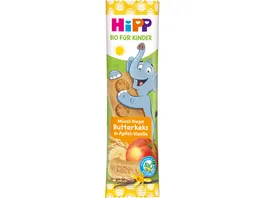 HiPP Bio fuer Kinder Mueesli Riegel Butterkeks in Apfel Vanille