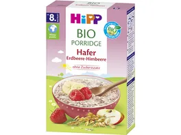 HiPP Bio Porridge 250g Hafer Erdbeere Himbeere ohne Zuckerzusatz