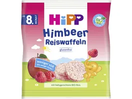 HiPP Bio Knabberprodukte Himbeer Reiswaffeln