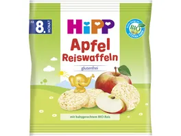 HiPP Knabberprodukte Apfel Reiswaffeln