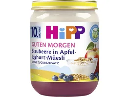 HiPP Bio Guten Morgen Mueesli Blaubeere in Apfel Joghurt Mueesli