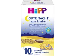 HiPP Bio Milchnahrung Gute Nacht Milch Getreide Mahlzeit Bio