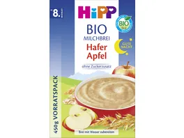 HiPP Bio Milchbrei Hafer Apfel ohne Zuckerzusatz