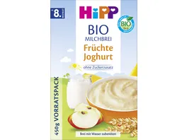 HiPP Bio Milchbrei Fruechte Joghurt ohne Zuckerzusatz