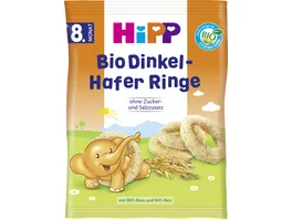 HiPP Knabberprodukt 30g Bio Dinkel Hafer Ringe