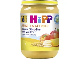 HiPP Bio Frucht und Getreide Feiner Obst Brei mit Vollkorn