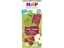 HiPP Bio fuer Kinder Schildkroete Hafer Riegel Erdbeere Himbeere
