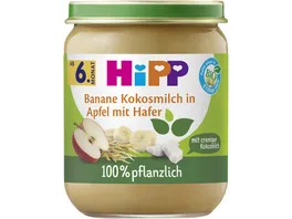 HiPP 100 pflanzlich Banane Kokosmilch in Apfel mit Hafer