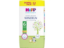 HiPP Babysanft Windeln Extra Large 6 Doppelpack
