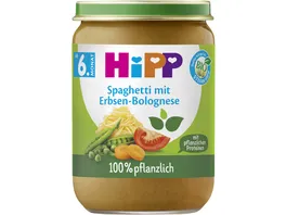 HiPP 100 pflanzlich Spaghetti mit Erbsen Bolognese
