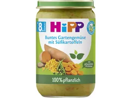 Hipp 100 pflanzlich Buntes Gartengemuese mit Suesskartoffeln