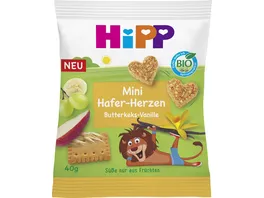 Hipp Mini Hafer Herzen Butterkeks Vanille