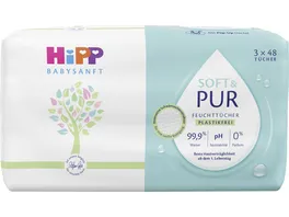 HIPP Babysanft Tuecher Soft Pur 3x48