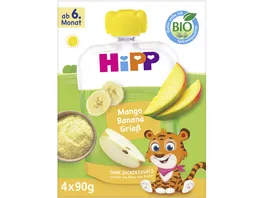 Hipp Bio Mango Banane Griess Quetschbeutel