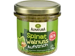 Alnatura Gartengemuese Spinat Walnuss 135g