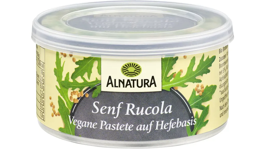 Alnatura Bio Vegane Pastete auf Hefe-Basis Senf