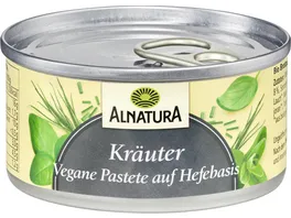 Alnatura Bio Vegane Pastete auf Hefe Basis Kraeuter