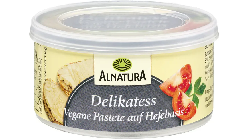 Alnatura Vegane Pastete auf Hefe-Basis Delikatess