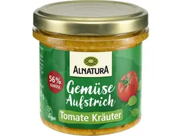 Alnatura Bio Brotaufstrich Gartengemuese Tomate Kraeuter