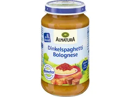 Alnatura Bio Dinkelspaghetti Bolognese Babyglaeschen