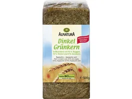Alnatura Bio Dinkel Gruenkern Brot