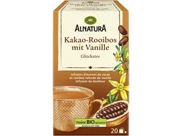 Alnatura Bio Glueckstee Kakao Rooibos mit Vanille